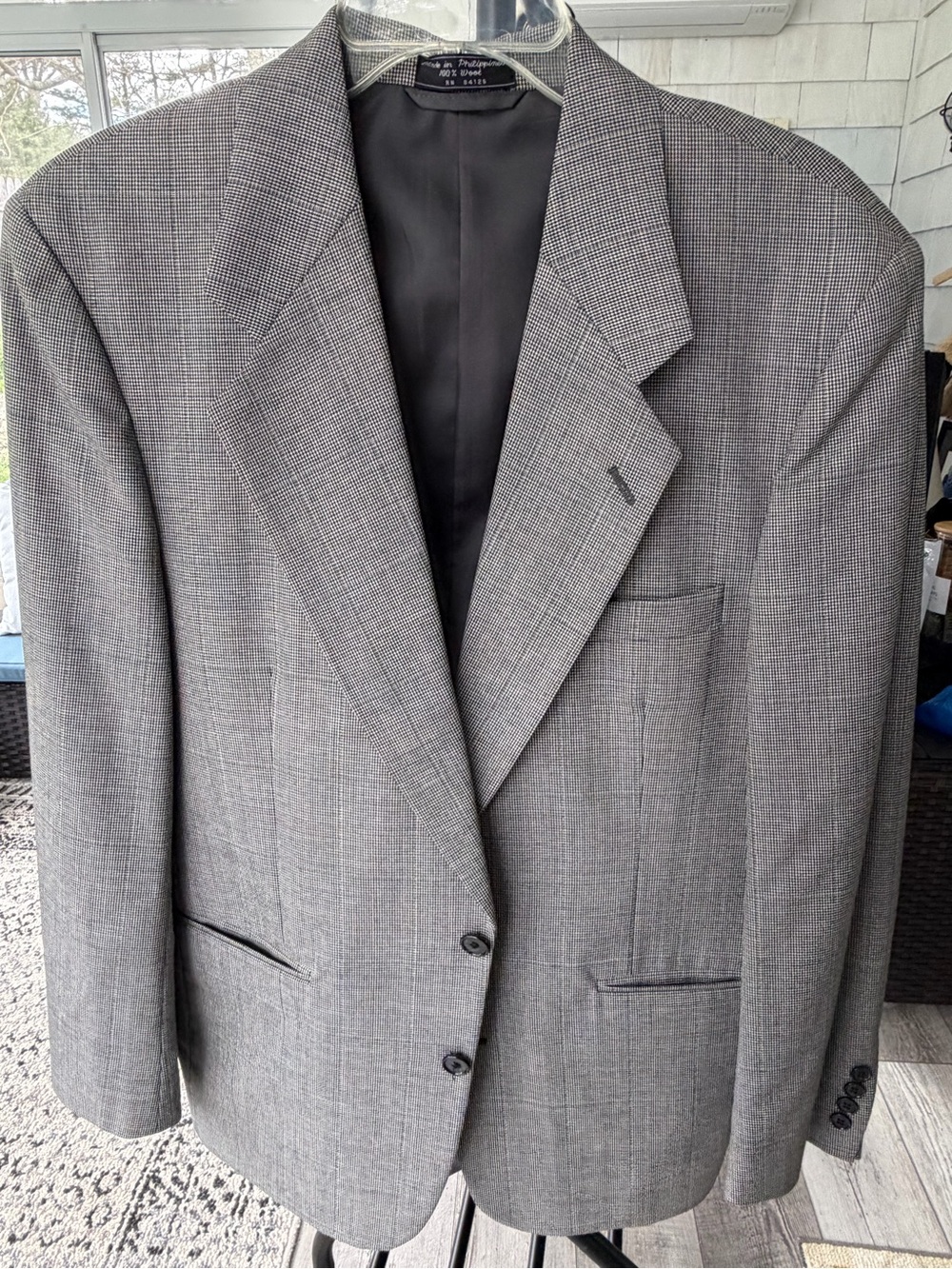 Classic Gray Men's Blazer and pants - Tailored Wool-Blend